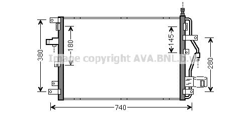 AVA QUALITY COOLING Конденсатор, кондиционер VO5158